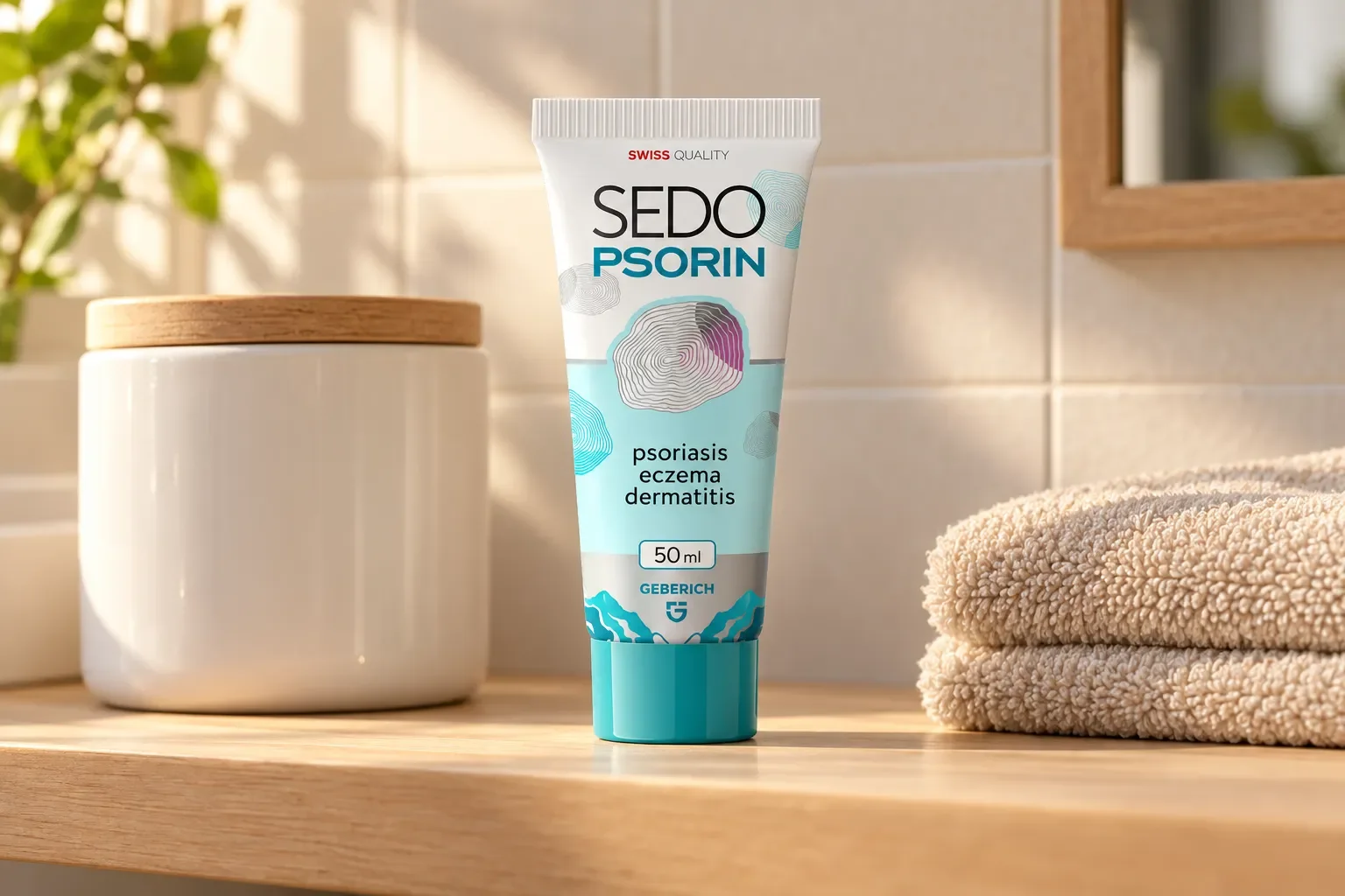 Sedopsorin — Verpackung im Alltag